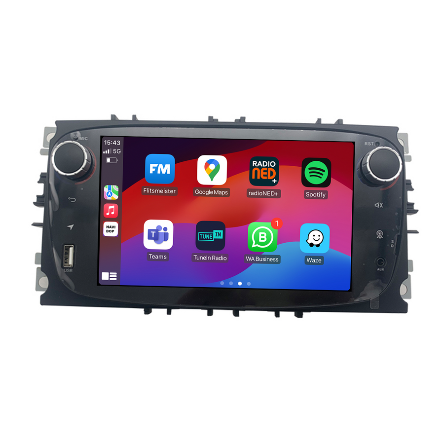 Ford Mondeo | Autoradio | CarPlay & Android Auto | Android 15.0 | 2007 t/m 2010