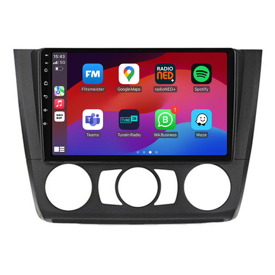 BMW 1 Serie | Autoradio | CarPlay & Android Auto | Android 15.0 | 2005 t/m 2013