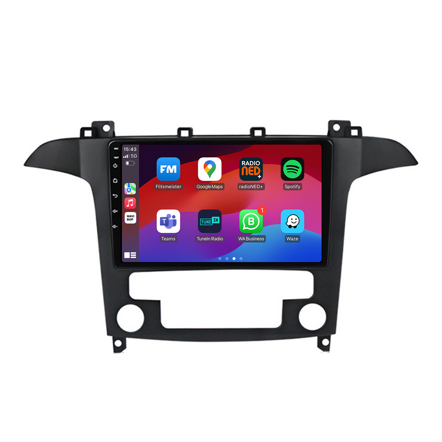 Ford S-max | Autoradio | CarPlay & Android Auto | Android 15.0 | 2009 t/m 2015