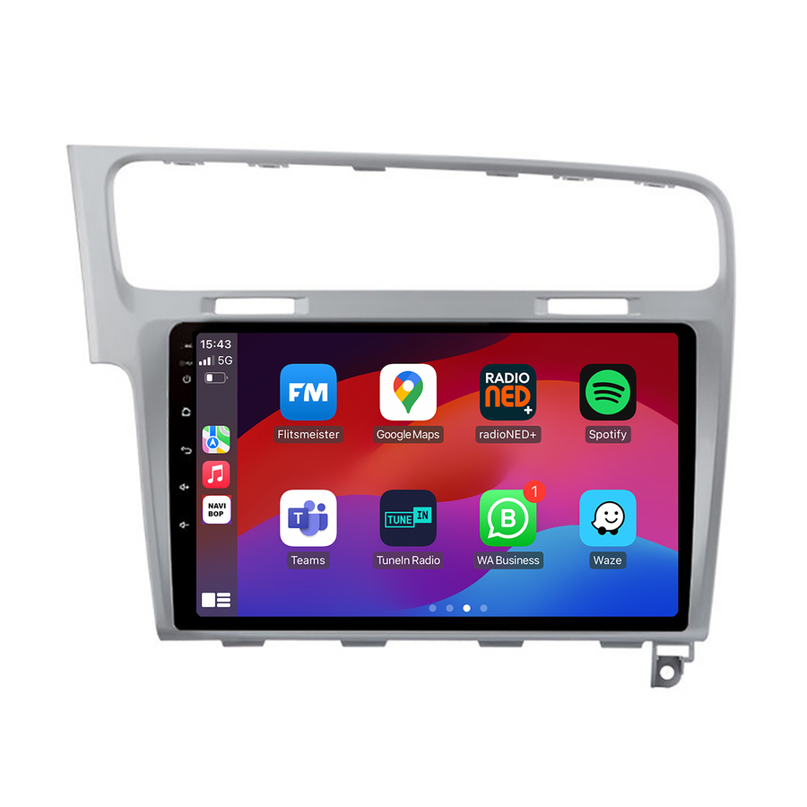 Volkswagen Golf 7 - Zilver | Autoradio | CarPlay & Android Auto | Android 15.0 | 2013 t/m 2020