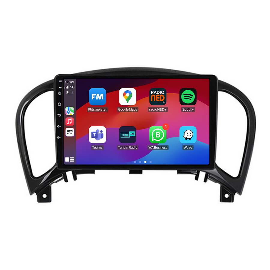 Nissan Juke | Autoradio | CarPlay & Android Auto | Android 15.0 | 2010 t/m 2019