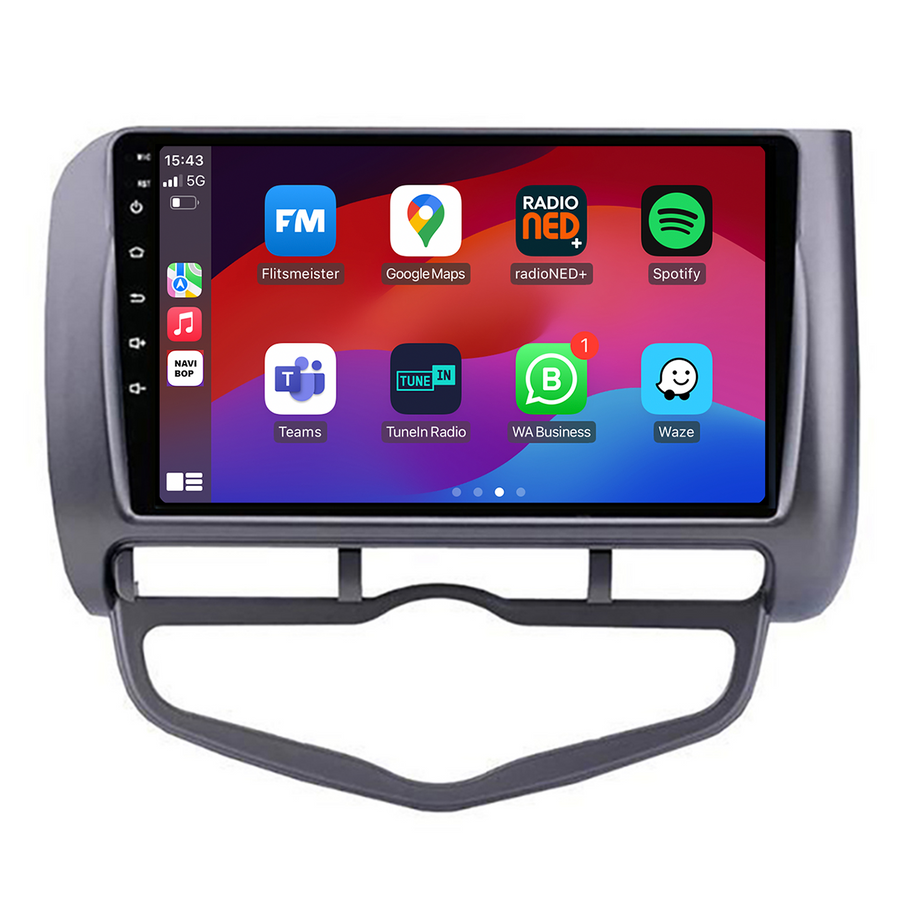 Honda Jazz | Autoradio | CarPlay & Android Auto | Android 15.0 | 2002 t/m 2008