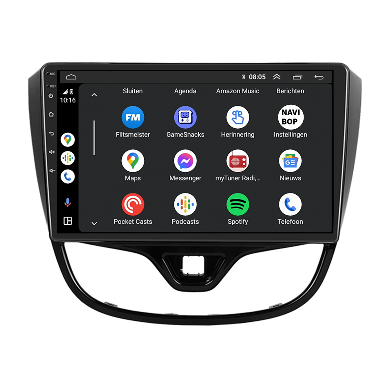 Opel Karl | Autoradio | CarPlay & Android Auto | Android 15.0 | 2015 t/m 2020