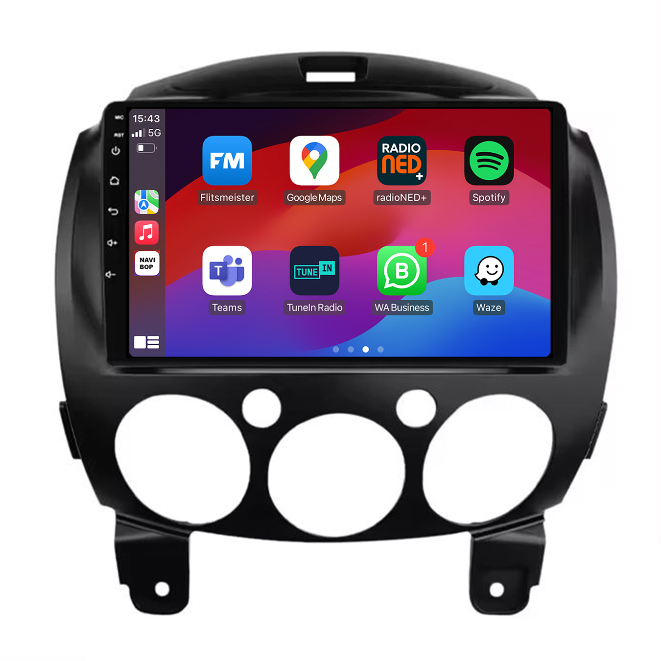 Mazda 2 | Autoradio | CarPlay & Android Auto | Android 15.0 | 2007 t/m 2014