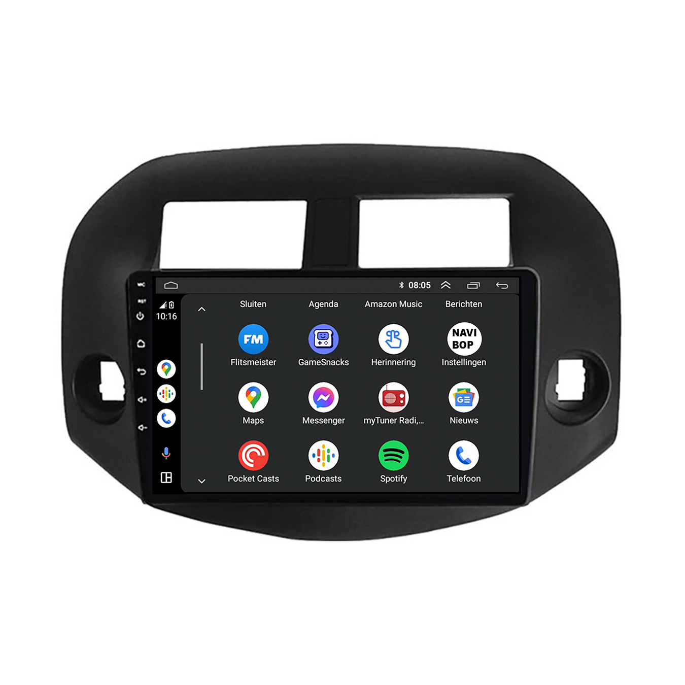 Toyota RAV4 | Autoradio | CarPlay & Android Auto | Android 15.0 | 2006 t/m 2013