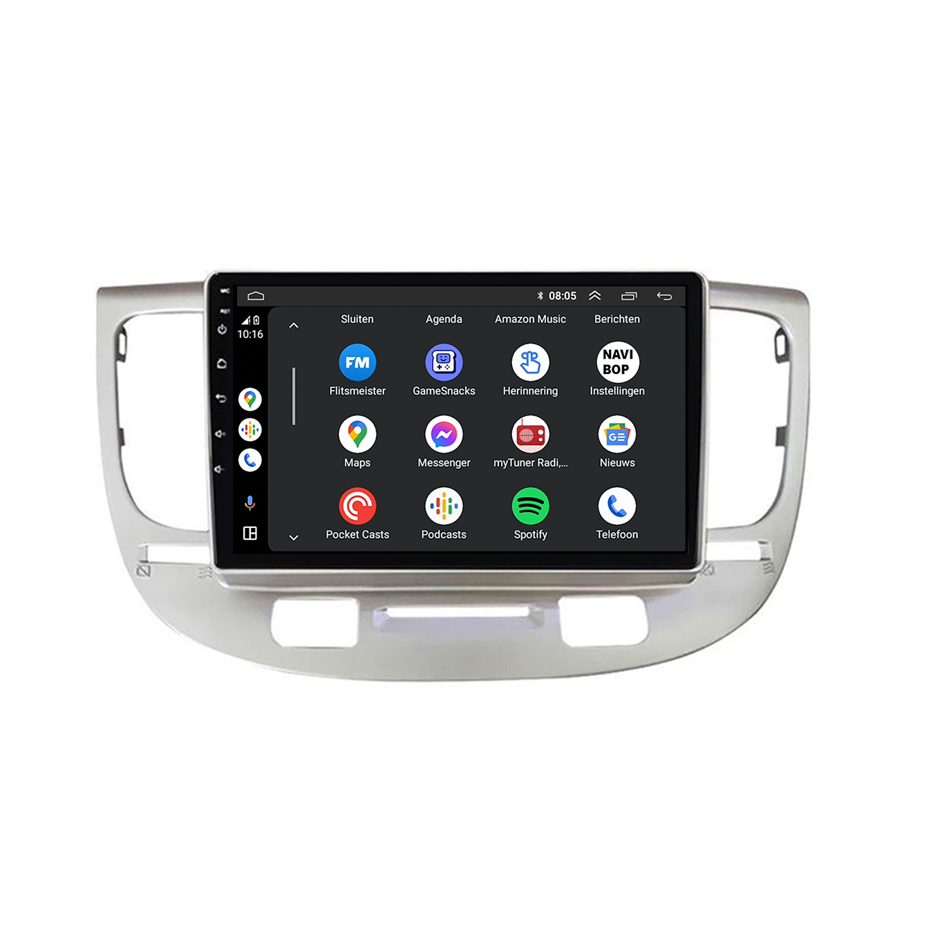 Kia Rio | Autoradio | CarPlay & Android Auto | Android 15.0 | 2016 t/m 2022