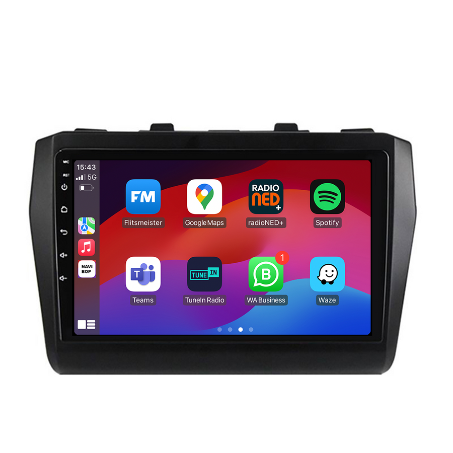 Suzuki Swift | Autoradio | CarPlay & Android Auto | Android 15.0 | 2017 t/m 2022