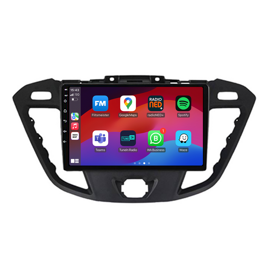 Ford Transit Custom | Autoradio | CarPlay & Android Auto | Android 15.0 | 2013 t/m 2018