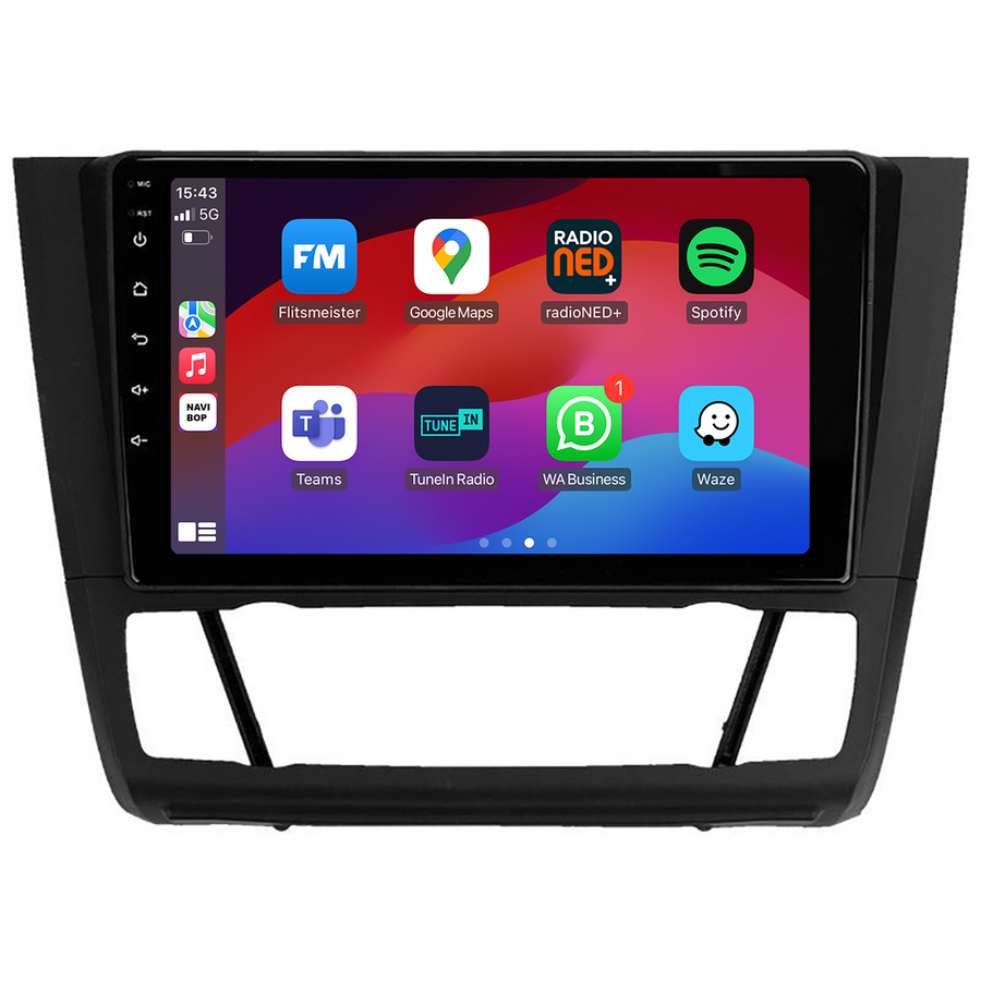 BMW 1 Serie | Autoradio | CarPlay & Android Auto | Android 15.0 | 2005 t/m 2013