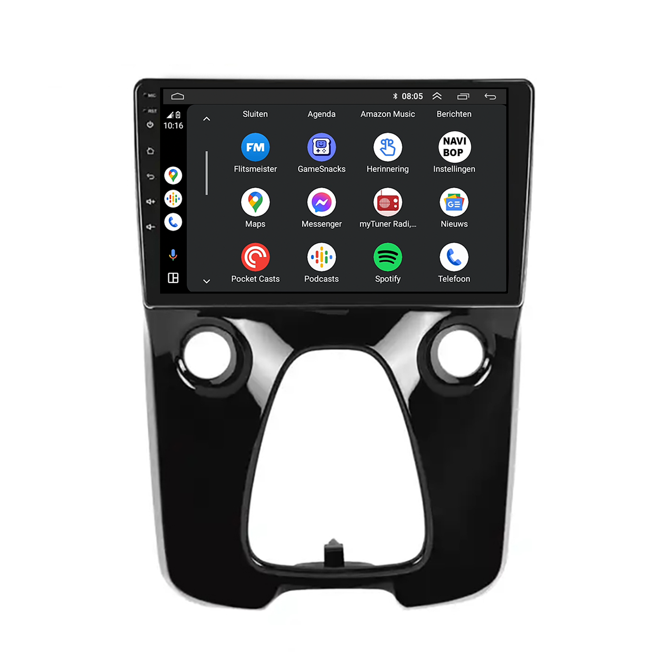 Citroen C1 | Autoradio | CarPlay & Android Auto | Android 15.0 | 2014 t/m 2024