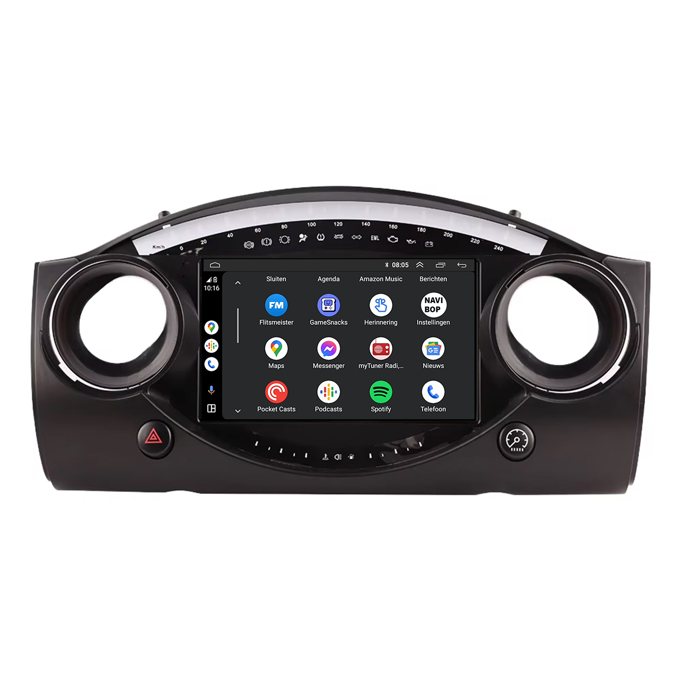 Mini cooper R50 | Autoradio | CarPlay & Android Auto | Android 15.0 | 2000 t/m 2007
