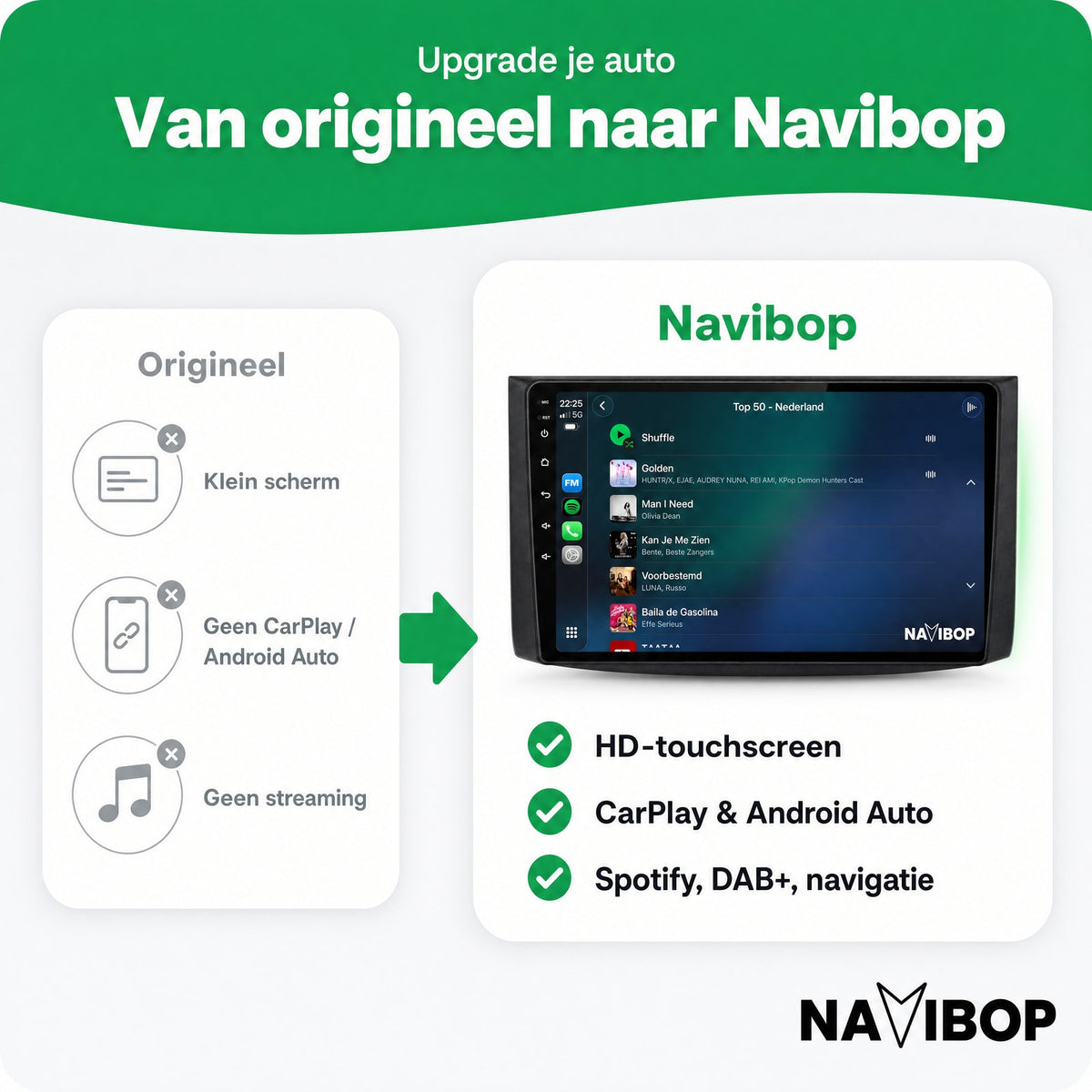 Chevrolet aveo captiva | Autoradio | Draadloos CarPlay & Android Auto | Android 15 | 2006 t/m 2011