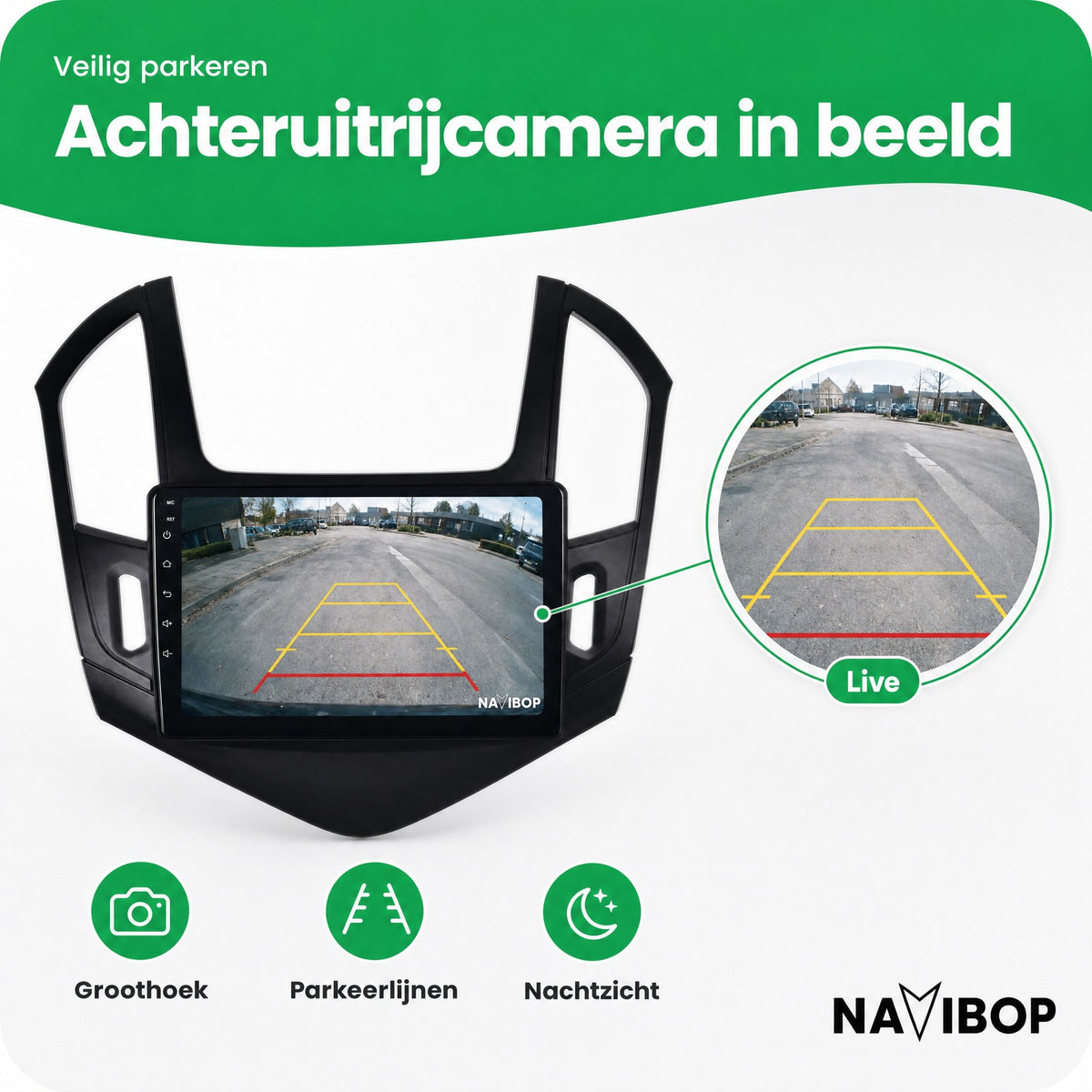 Chevrolet Cruze Zwart | Autoradio | Draadloos CarPlay & Android Auto | Android 15 | 2012 t/m 2015