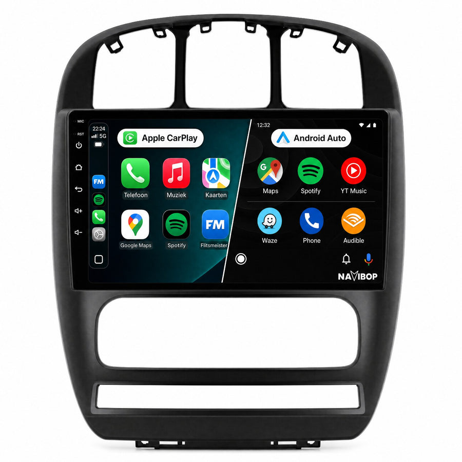 Dodge Caravan | Autoradio | Draadloos CarPlay & Android Auto | Android 15 | 2000 t/m 2012