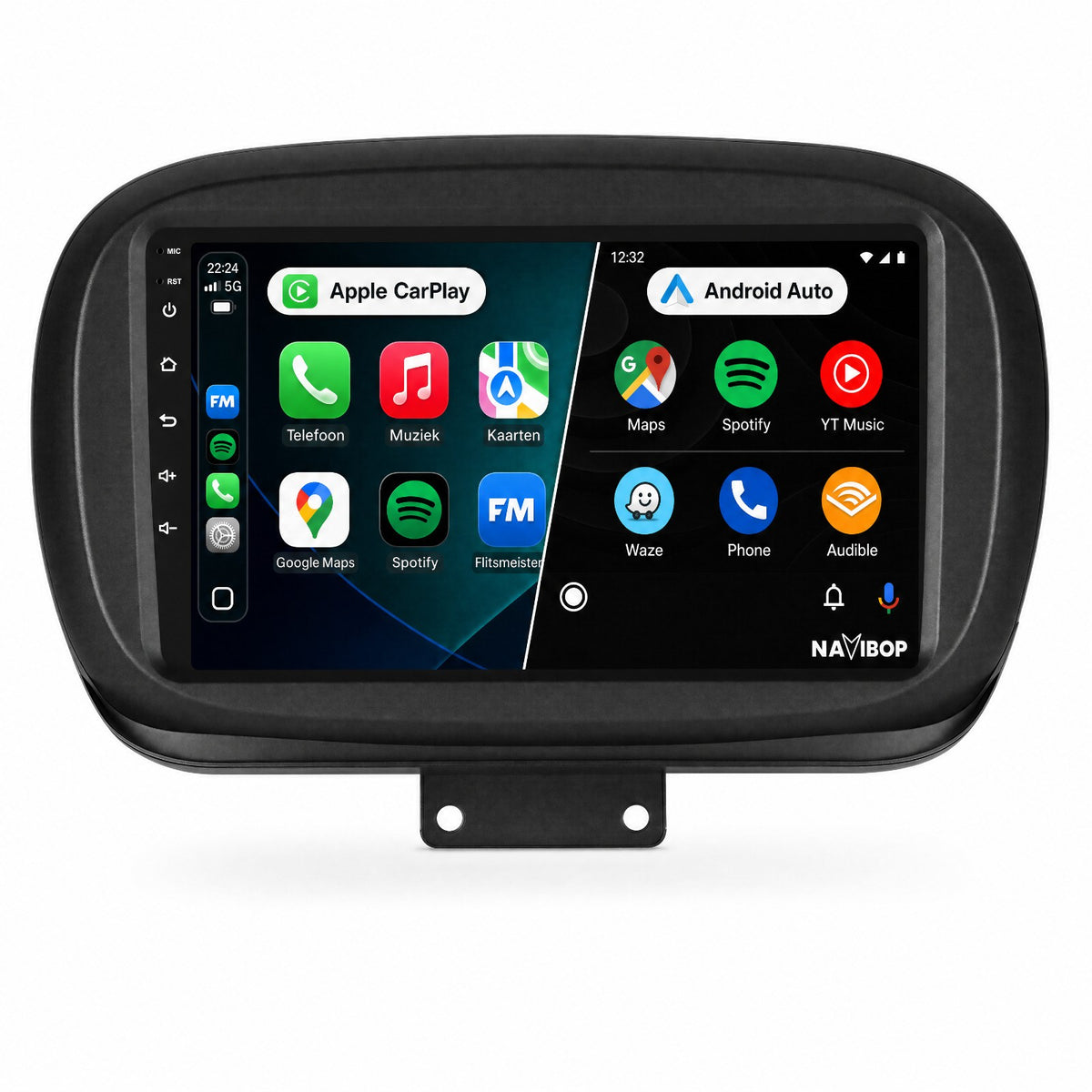 Fiat 500X | Autoradio | Draadloos CarPlay & Android Auto | Android 15 | 2014 t/m 2020