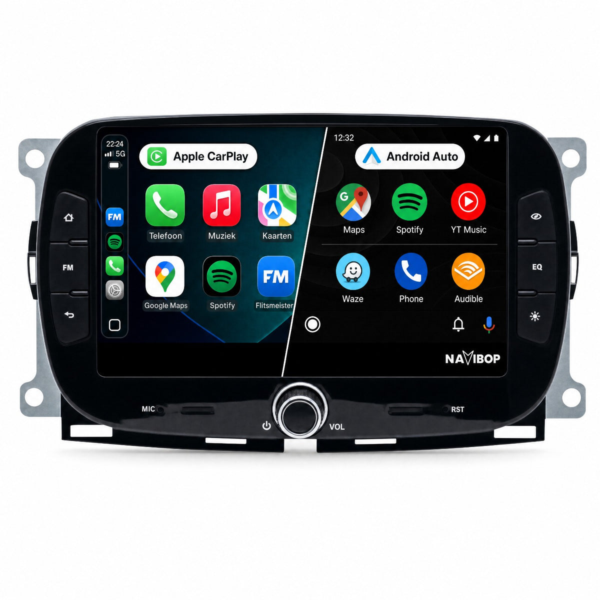 Fiat 500X | Autoradio | Draadloos CarPlay & Android Auto | Android 15