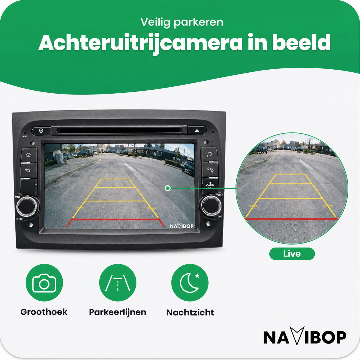 Fiat Doblo | Autoradio | Draadloos CarPlay & Android Auto | Android 15 | 2015 t/m 2019