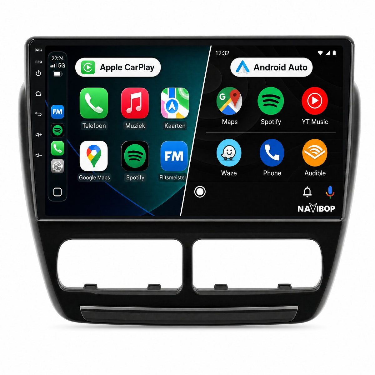 Fiat Doblo | Autoradio | Draadloos CarPlay & Android Auto | Android 15