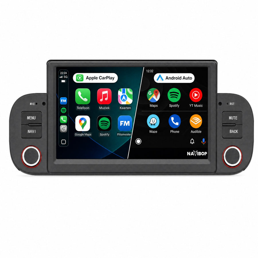 Fiat Panda | Autoradio | Draadloos CarPlay & Android Auto | Android 15 | 2013 t/m 2020