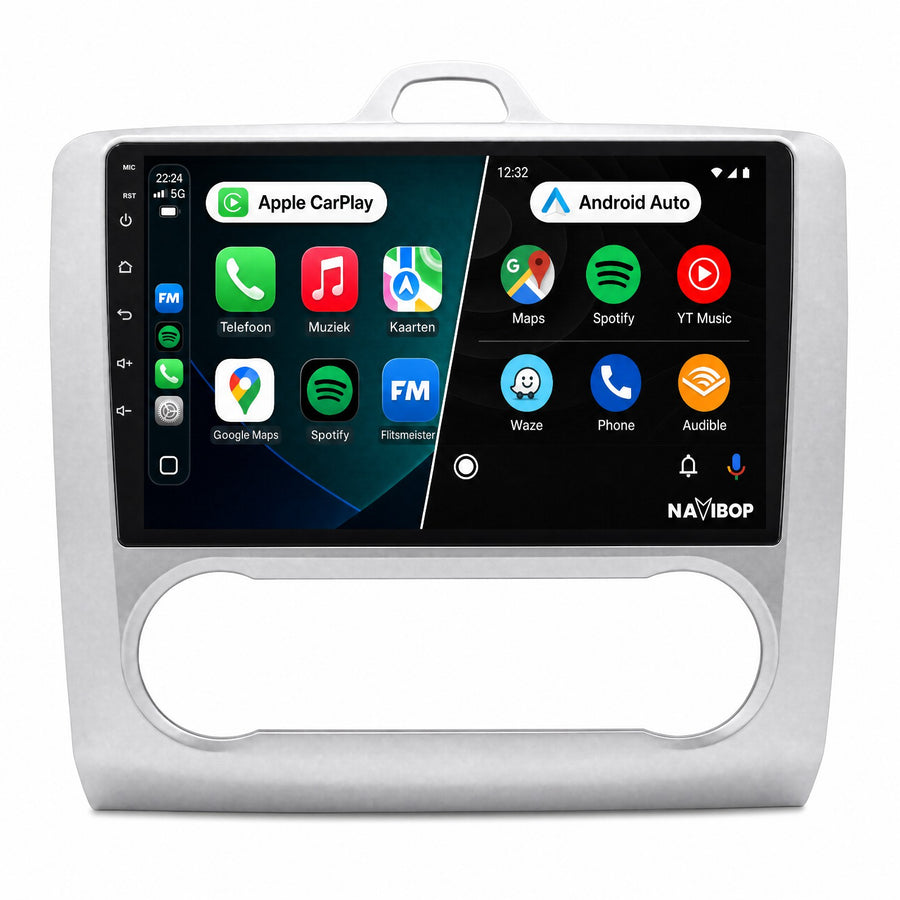 Ford Focus (automatische airco) | Autoradio | Draadloos CarPlay & Android Auto | Android 15 | 2004 t/m 2011