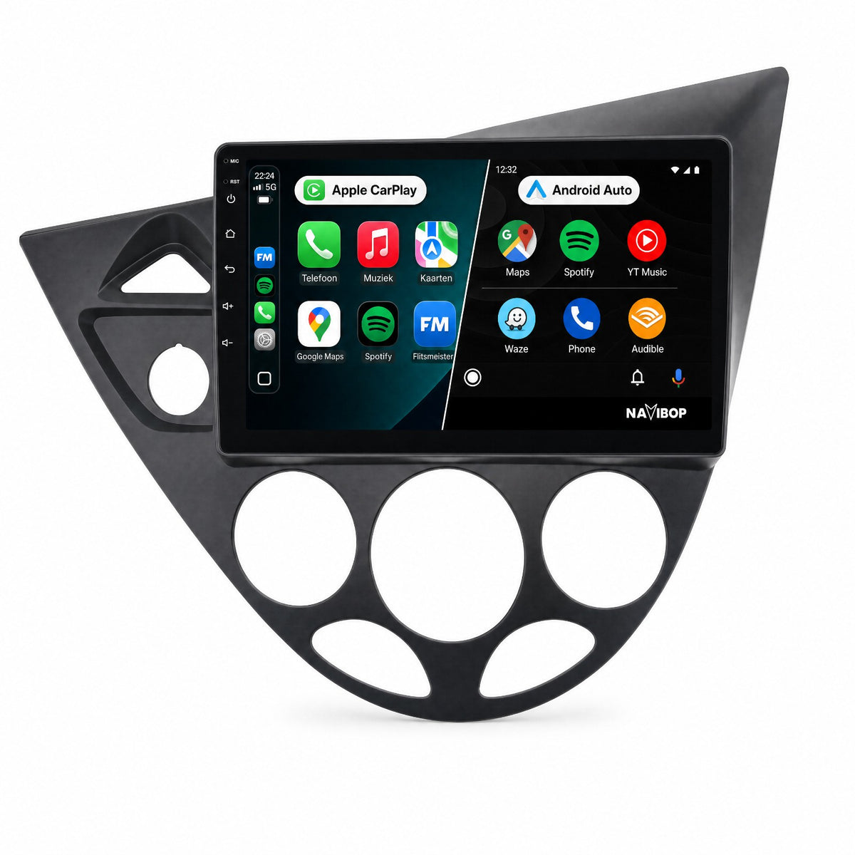 Ford Focus | Autoradio | Draadloos CarPlay & Android Auto | Android 15 | 1998 t/m 2005