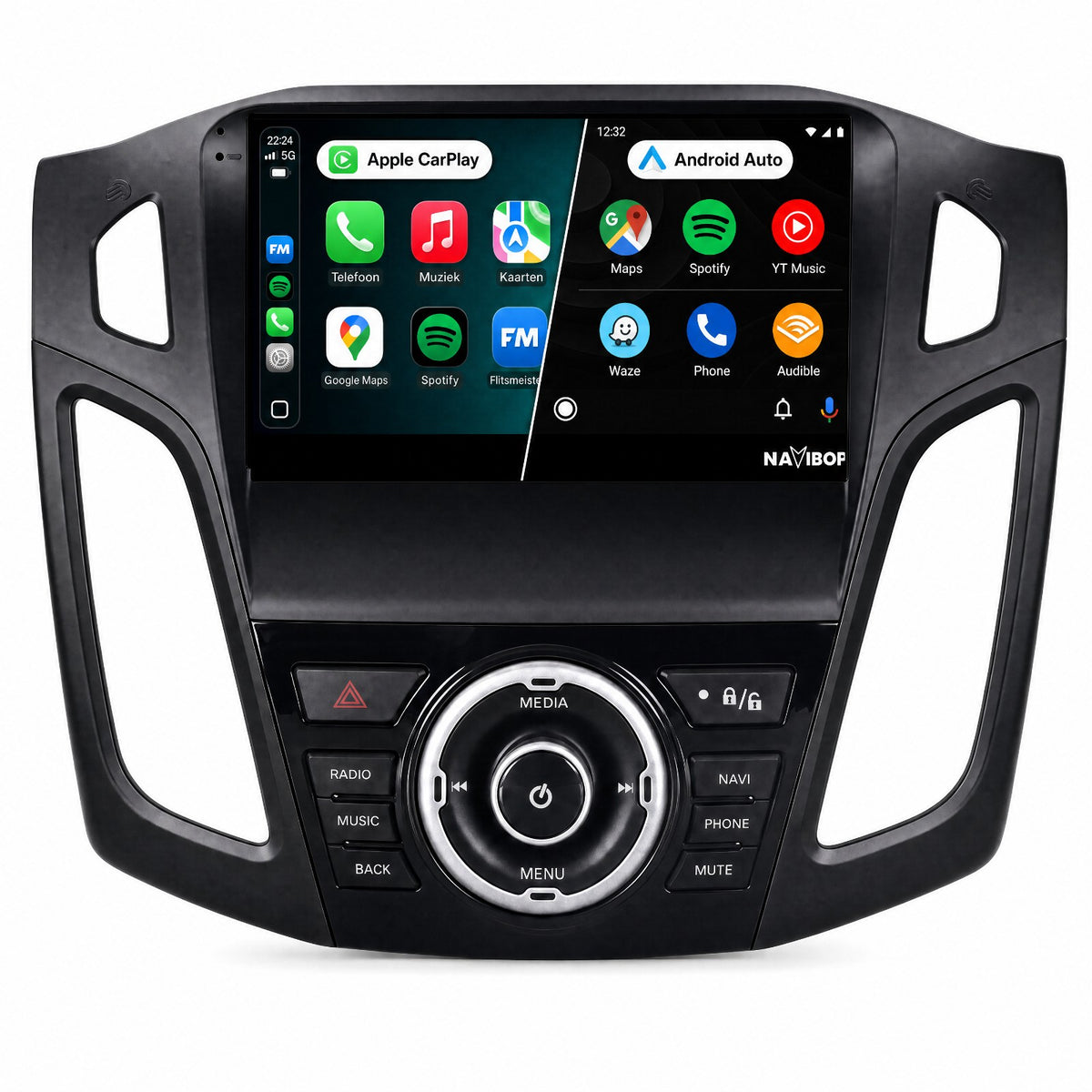 Ford Focus | Autoradio | Draadloos CarPlay & Android Auto | Android 15 | 2011 t/m 2015