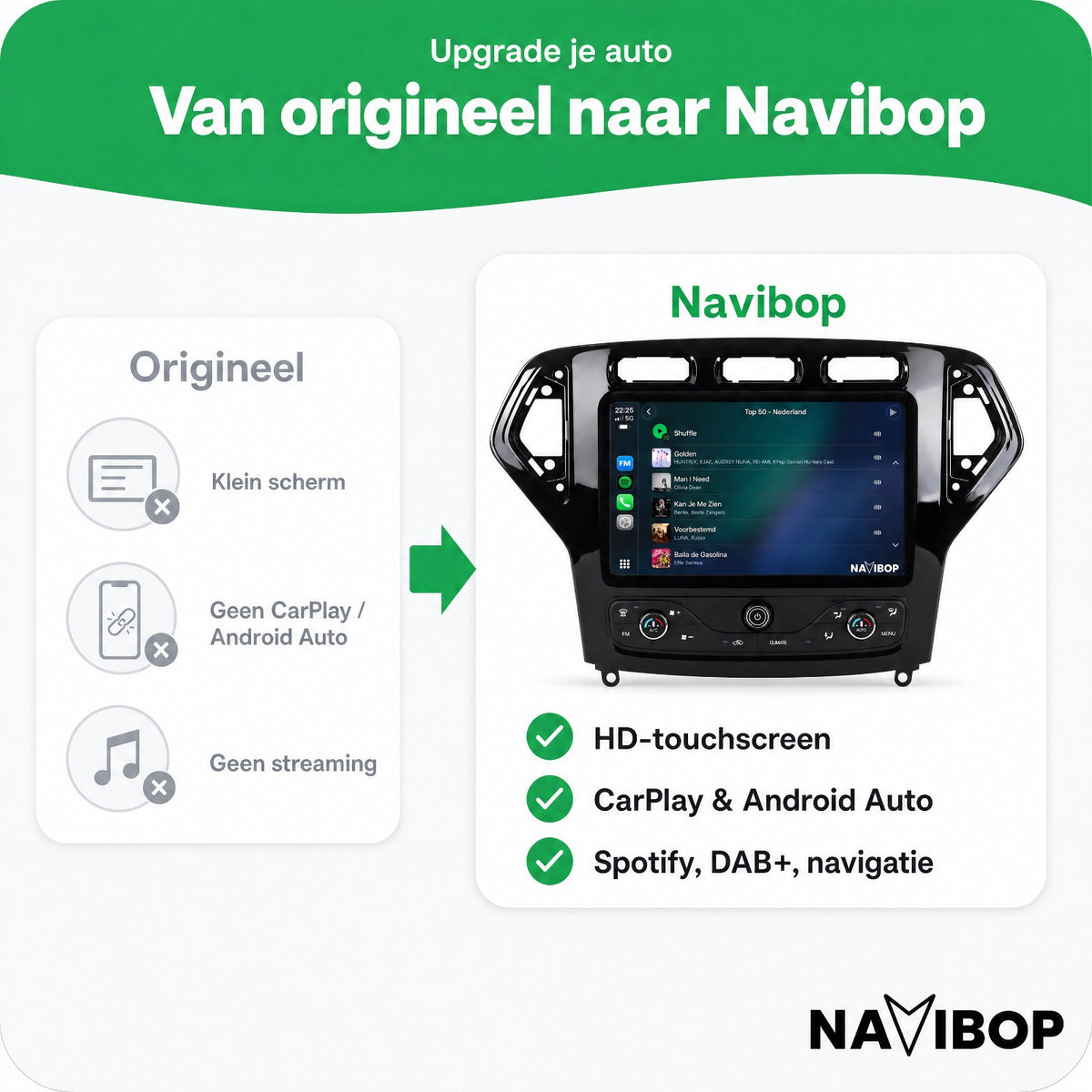 Ford Mondeo FRme | Autoradio | Draadloos CarPlay & Android Auto | Android 15
