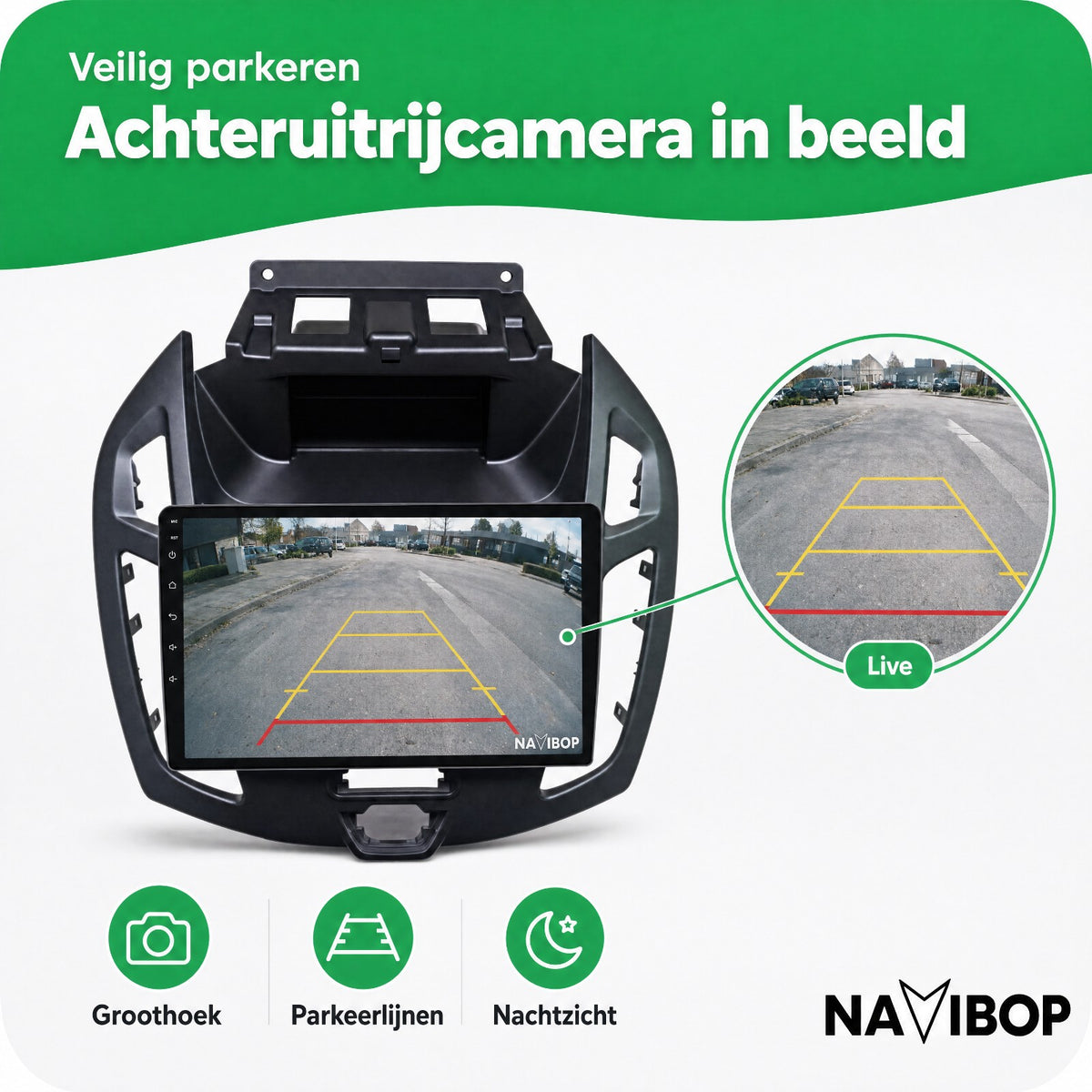 Ford Transit Connect | Autoradio | Draadloos CarPlay & Android Auto | Android 15 | 2013 t/m 2024