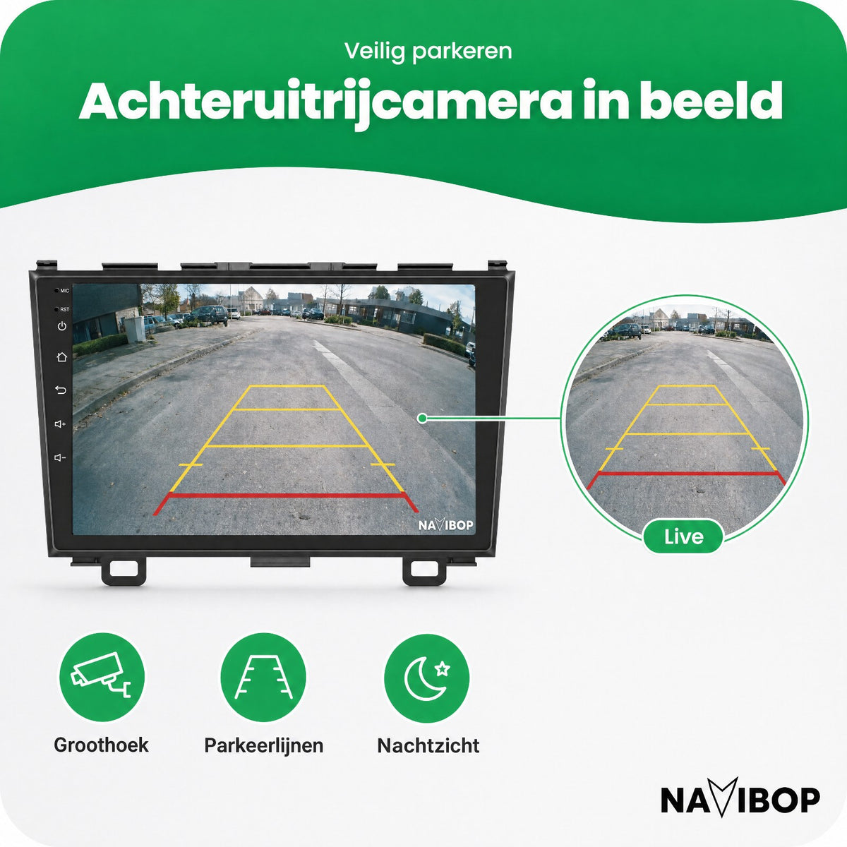 Honda CRV | Autoradio | Draadloos CarPlay & Android Auto | Android 15 | 2006 t/m 2012