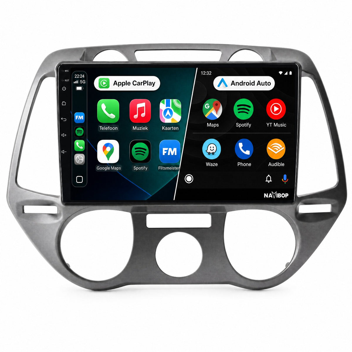 Hyundai I20 Versie 3 | Autoradio | Draadloos CarPlay & Android Auto | Android 15 | 2008 t/m 2014
