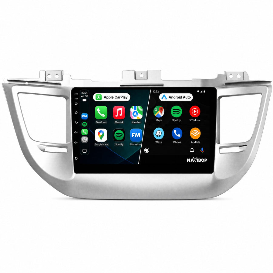 Hyundai Tucson | Autoradio | Draadloos CarPlay & Android Auto | Android 15 | 2009 t/m 2017