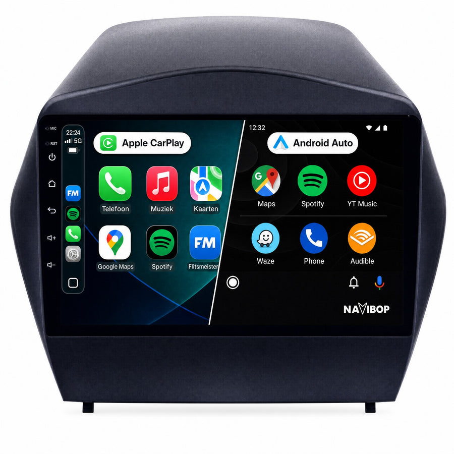 Hyundai Tucson IX35 | Autoradio | Draadloos CarPlay & Android Auto | Android 15 | 2009 t/m 2017