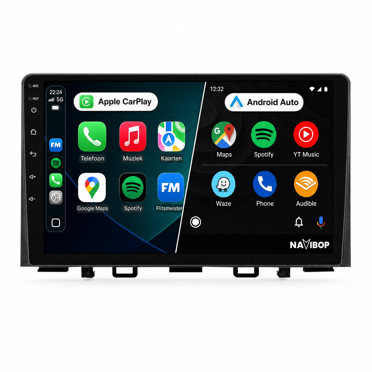 Kia Rio | Autoradio | Draadloos CarPlay & Android Auto | Android 15 | 2016 t/m 2022