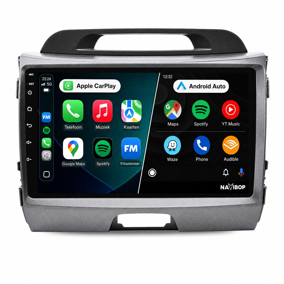Kia Sportage | Autoradio | Draadloos CarPlay & Android Auto | Android 15 | 2010 t/m 2016