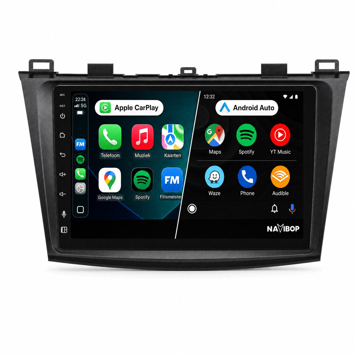 Mazda 3 | Autoradio | Draadloos CarPlay & Android Auto | Android 15 | 2009 t/m 2013