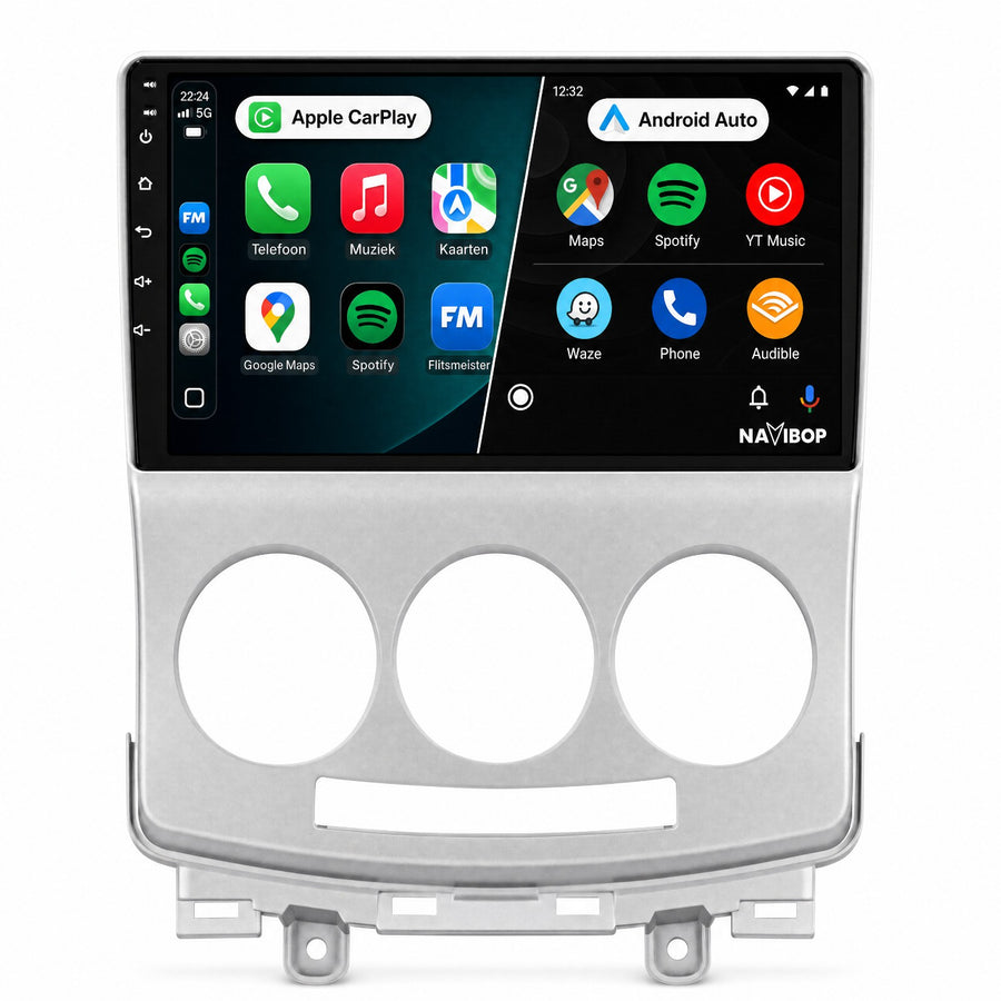 Mazda 5 | Autoradio | Draadloos CarPlay & Android Auto | Android 15 | 2004 t/m 2011