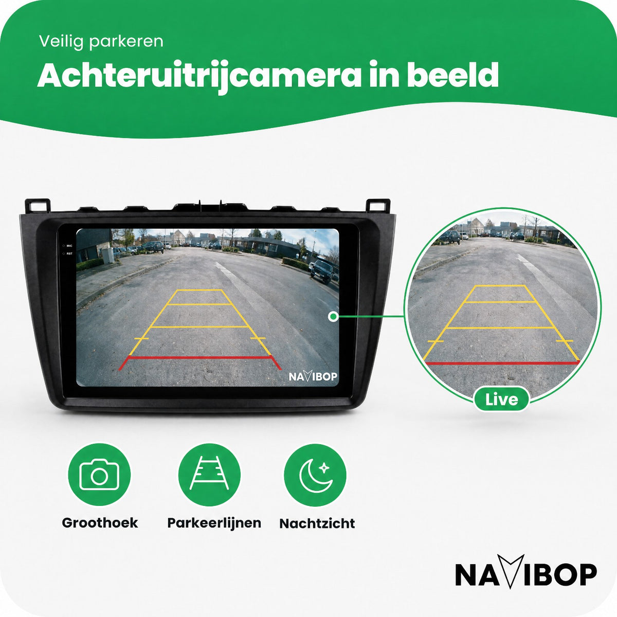 Mazda 6 | Autoradio | Draadloos CarPlay & Android Auto | Android 15 | 2007 t/m 2012