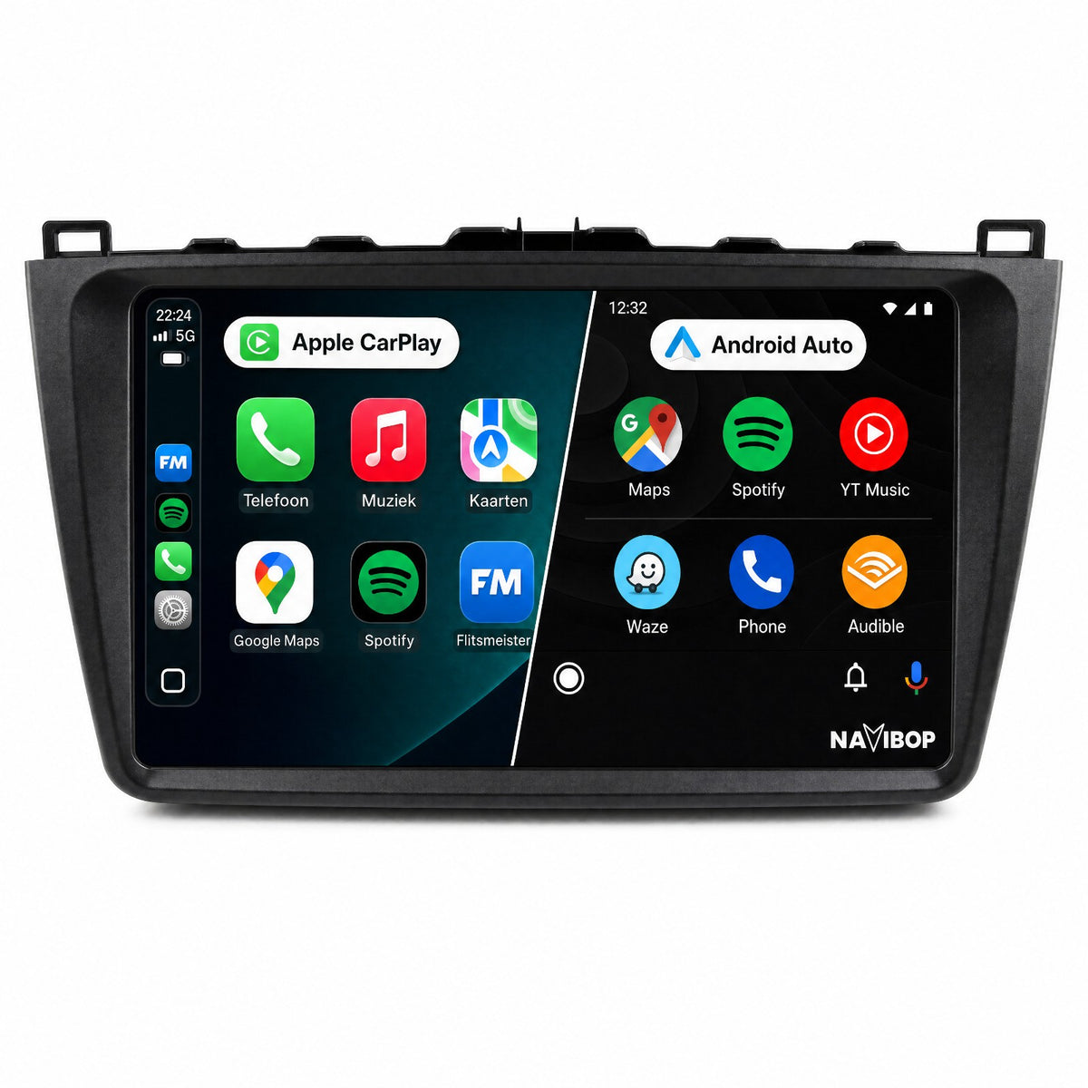 Mazda 6 | Autoradio | Draadloos CarPlay & Android Auto | Android 15 | 2007 t/m 2012
