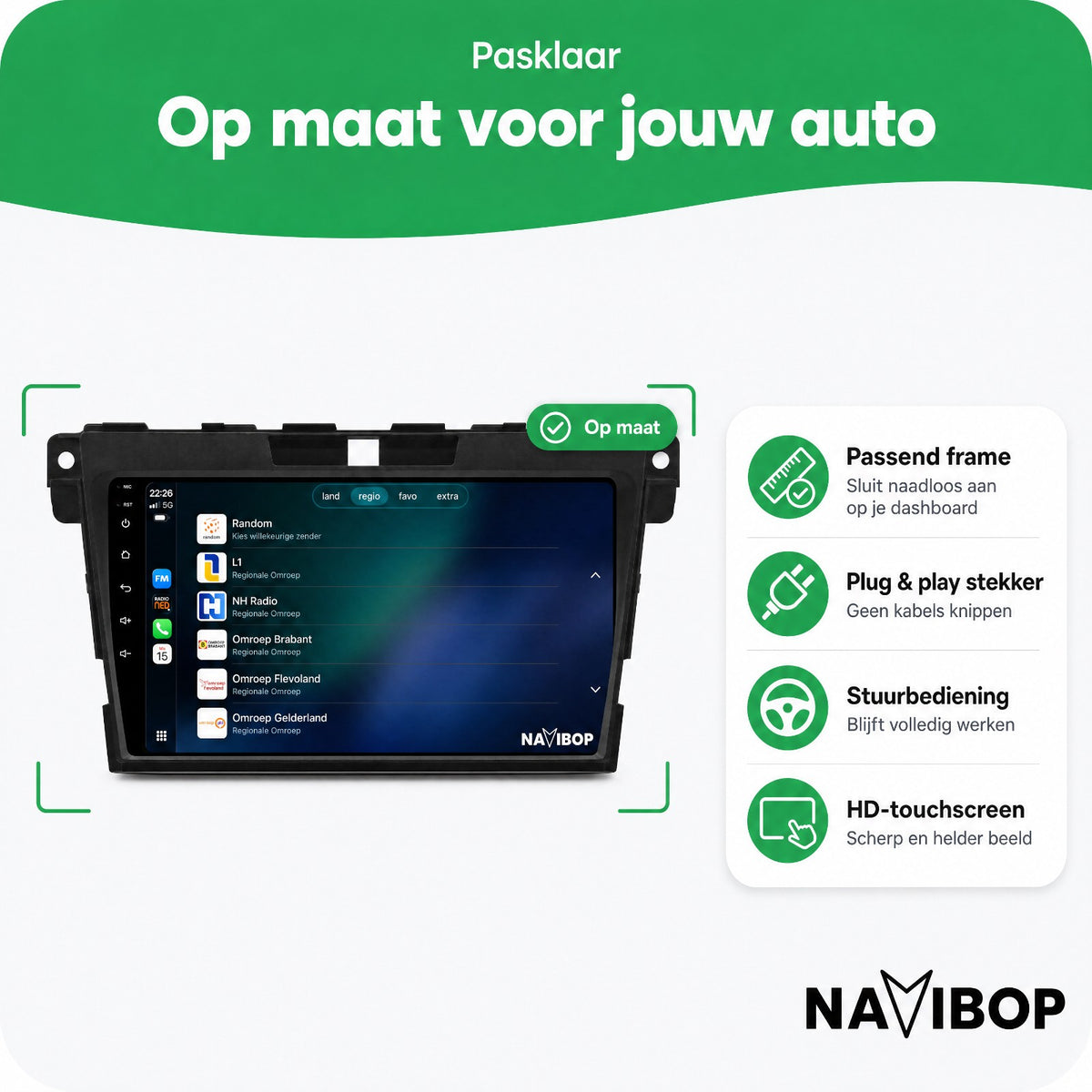 Mazda cx7 | Autoradio | Draadloos CarPlay & Android Auto | Android 15