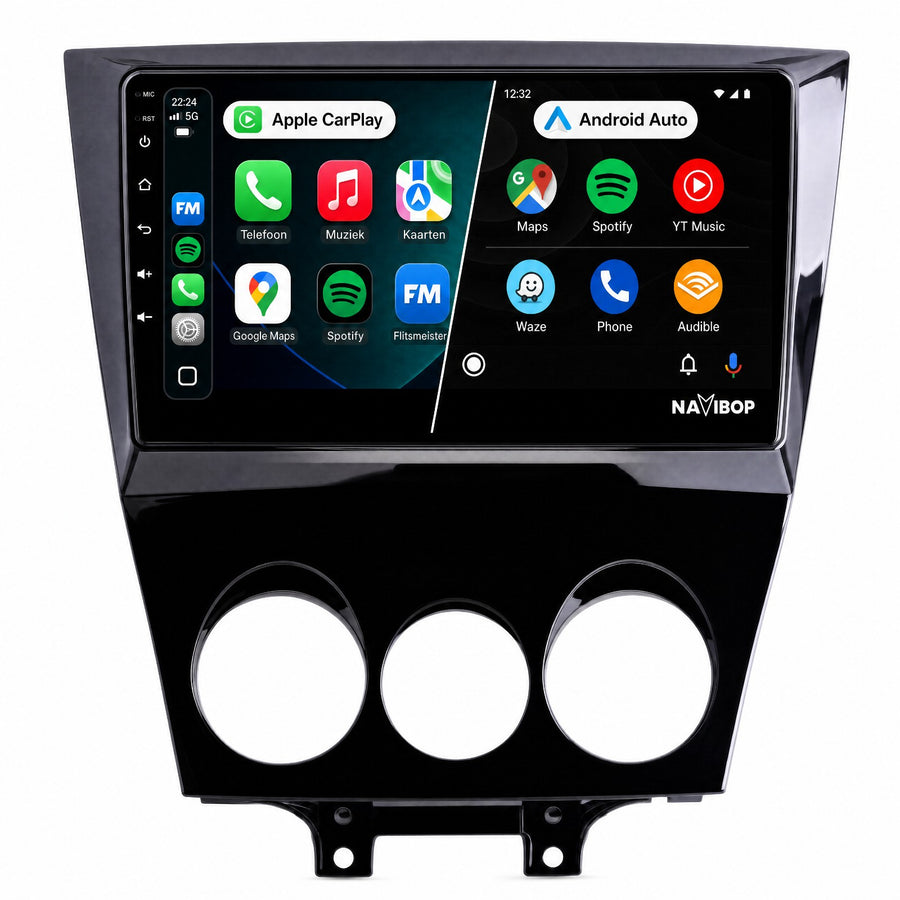 Mazda RX-8 | Autoradio | Draadloos CarPlay & Android Auto | Android 15 | 2009 t/m 2011