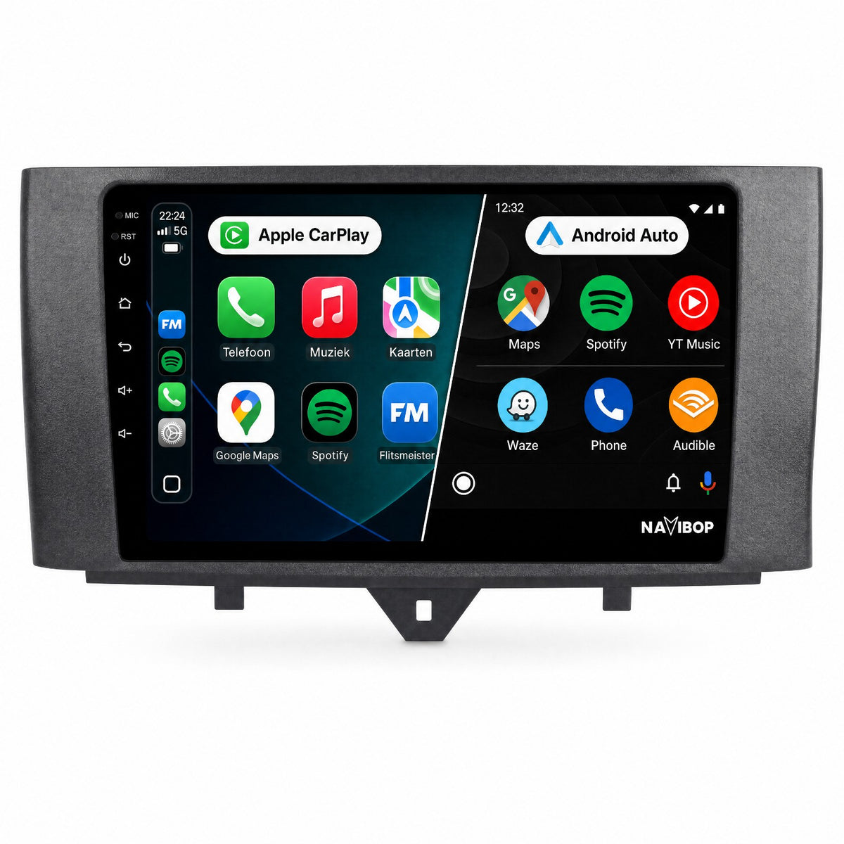 Mercedes Benz Smart | Autoradio | Draadloos CarPlay & Android Auto | Android 15 | 2011 t/m 2014