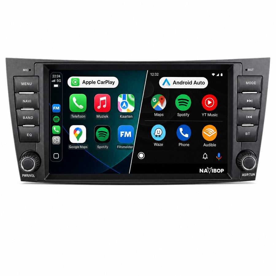 Mercedes e-klasse CLS-klasse W211 | Autoradio | Draadloos CarPlay & Android Auto | Android 15