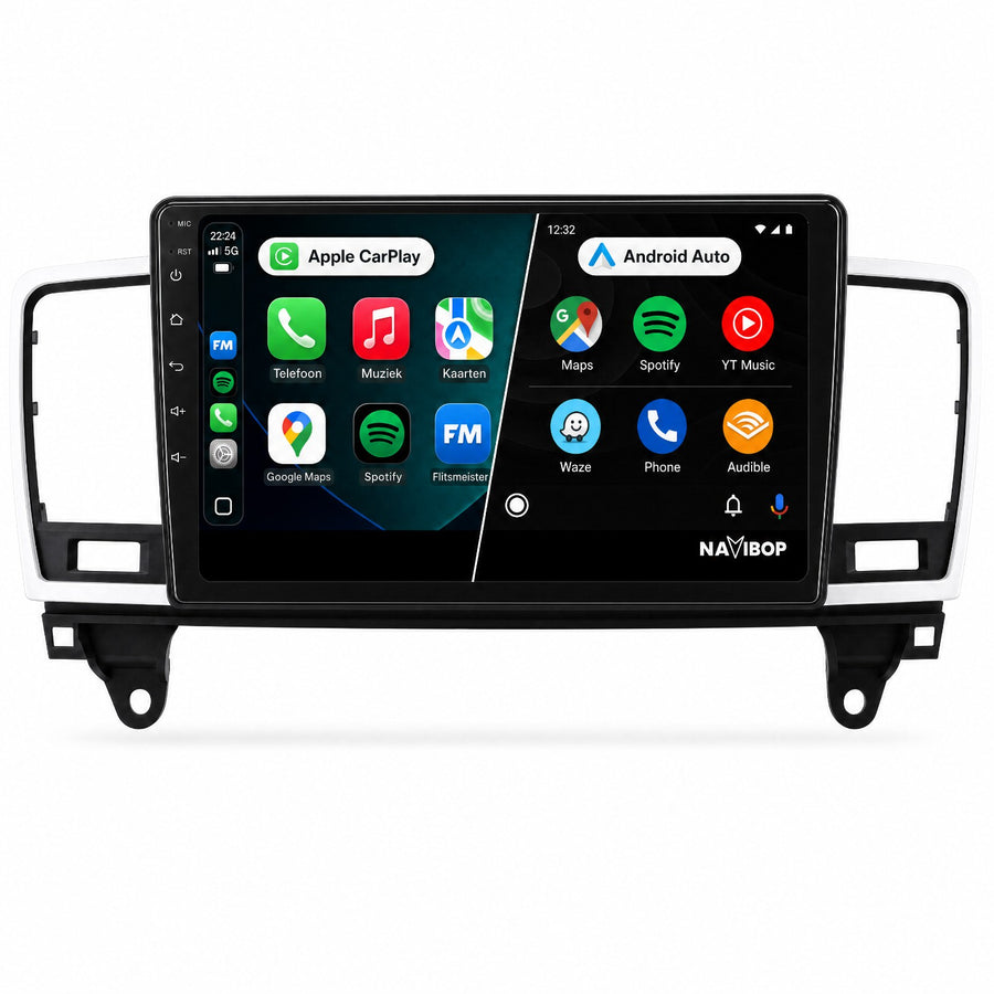 Mercedes Ml | Autoradio | Draadloos CarPlay & Android Auto | Android 15 | 2011 t/m 2015