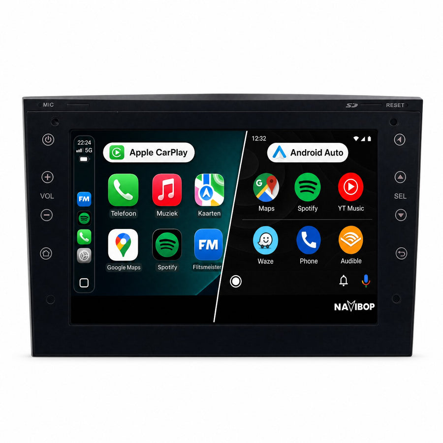 Opel Astra H Agila Corsa C | Autoradio | Draadloos CarPlay & Android Auto | Android 15