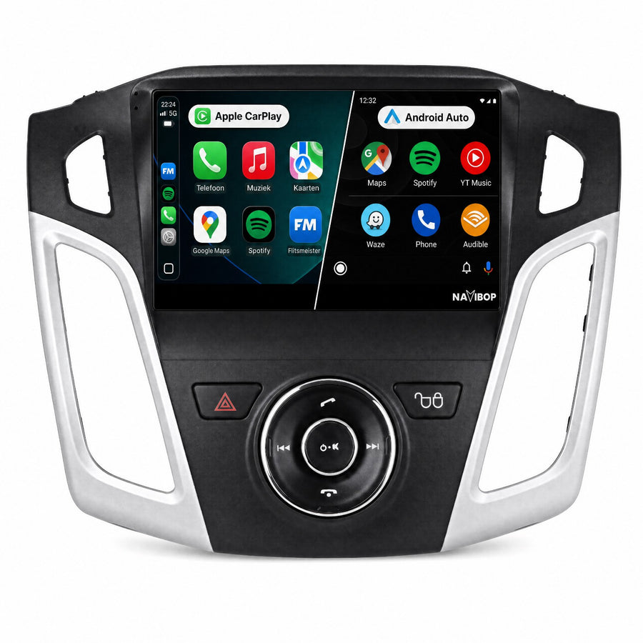 Ford Focus | Autoradio | Draadloos CarPlay & Android Auto | Android 15 | 2012 t/m 2020
