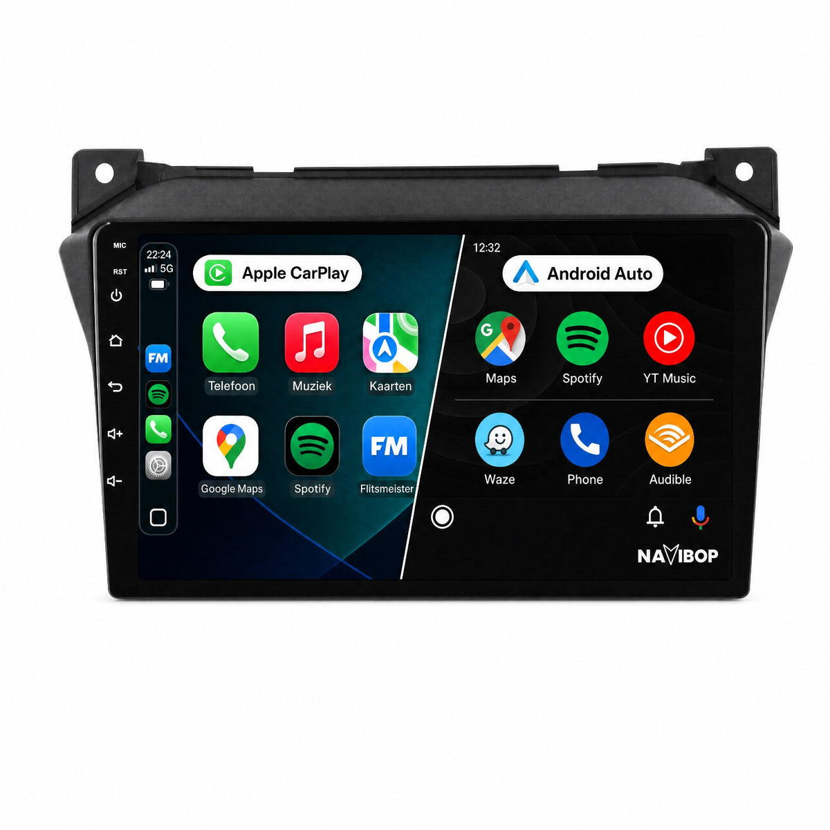 Nissan Pixo Suzuki Alto | Autoradio | Draadloos CarPlay & Android Auto | Android 15 | 2008 t/m 2014
