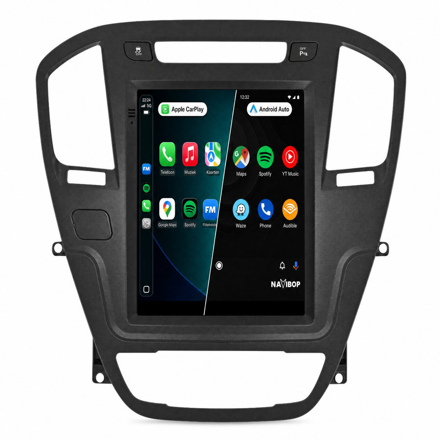 Opel Insignia Zwart | Autoradio | Draadloos CarPlay & Android Auto | Android 15 | 2009 t/m 2013