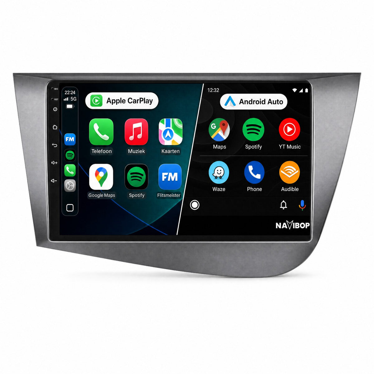 Seat Leon | Autoradio | Draadloos CarPlay & Android Auto | Android 15 | 2005 t/m 2012