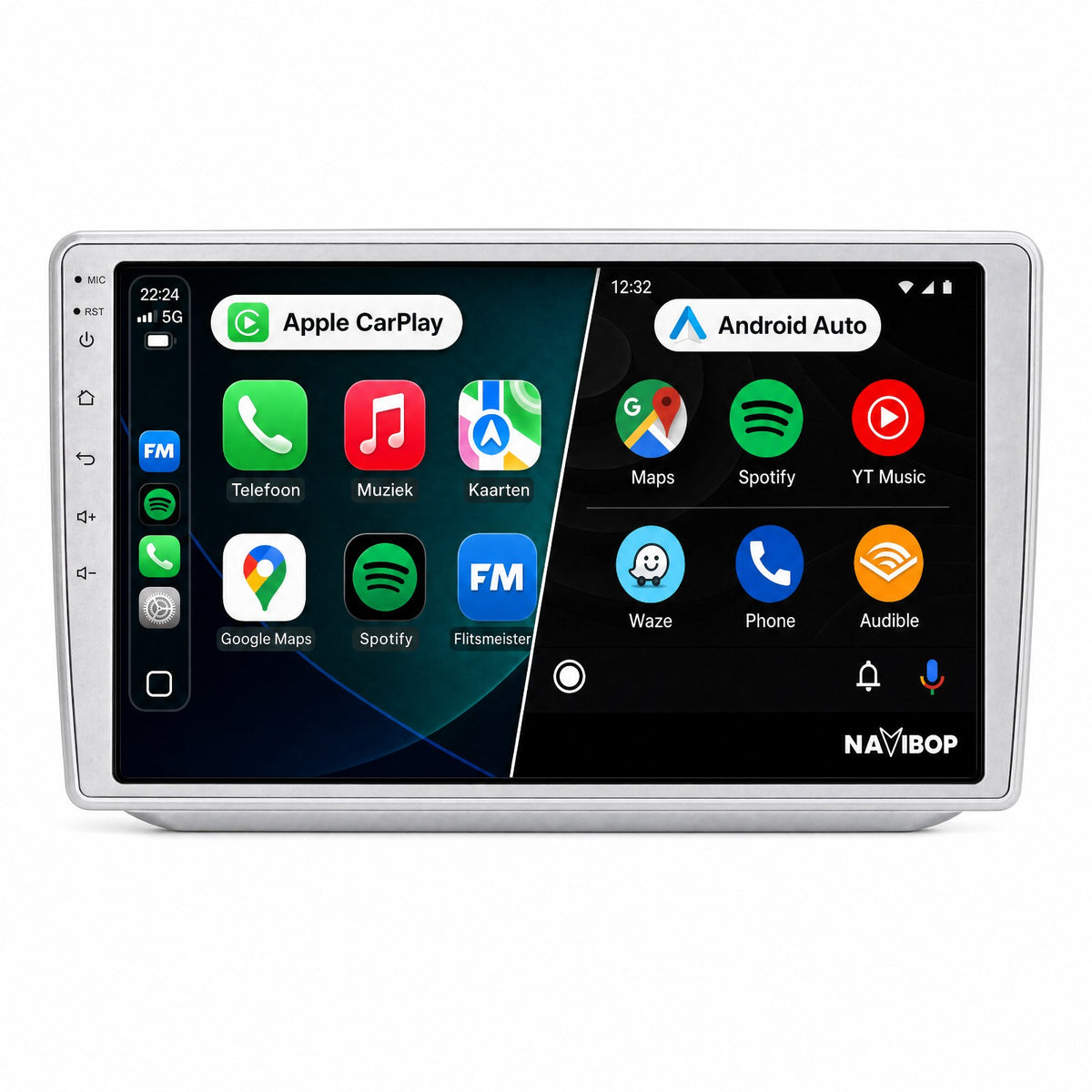 Škoda Fabia | Autoradio | Draadloos CarPlay & Android Auto | Android 15 | 2007 t/m 2014