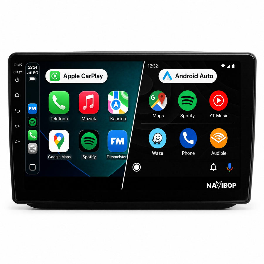 Škoda Fabia | Autoradio | Draadloos CarPlay & Android Auto | Android 15 | 2007 t/m 2014